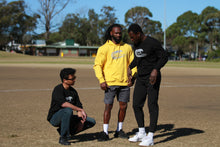 Load image into Gallery viewer, Catspeed Style Yellow + White Imprint Hoodie "Jumper" Activewear