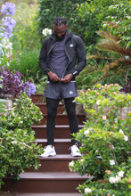 Load image into Gallery viewer, Catspeed Style Men Grey T-Shirt and Shorts w/Tights attached Fitness Apparel