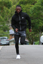 Load image into Gallery viewer, Catspeed Style Men Grey T-Shirt and Shorts w/Tights attached Fitness Apparel