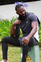 Load image into Gallery viewer, Catspeed Style Men Grey T-Shirt and Shorts w/Tights attached Fitness Apparel