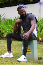 Load image into Gallery viewer, Catspeed Style Men Grey T-Shirt and Shorts w/Tights attached Fitness Apparel