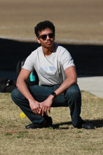 Load image into Gallery viewer, Catspeed Style Men Grey + White Sports T-Shirt Fitness Apparel
