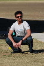 Load image into Gallery viewer, Catspeed Style Men Grey + White Sports T-Shirt Fitness Apparel
