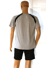 Load image into Gallery viewer, Catspeed Style Men Grey + Black DriFit Sports T-Shirt Fitness Apparel
