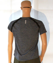 Load image into Gallery viewer, Catspeed Style Men Dark Grey + Black DriFit Sports T-Shirt Fitness Apparel
