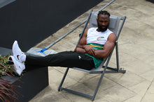 Load image into Gallery viewer, Catspeed Style Men White-Green Muscle Singlet Sportswear
