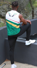Load image into Gallery viewer, Catspeed Style Men White-Green Muscle Singlet Sportswear
