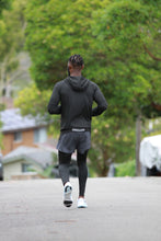 Load image into Gallery viewer, Catspeed Style Men Grey T-Shirt and Shorts w/Tights attached Fitness Apparel
