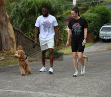Load image into Gallery viewer, Catspeed Style Unisex White / Black Activewear Motivational T-Shirt
