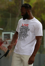 Load image into Gallery viewer, Catspeed Style Unisex White / Black Activewear Motivational T-Shirt
