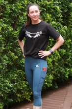 Load image into Gallery viewer, Catspeed Style Women Black/White T-shirt Fitness Apparel
